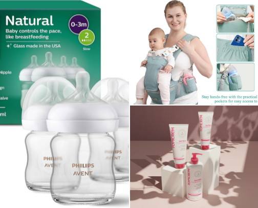 Baby care cover photo collage