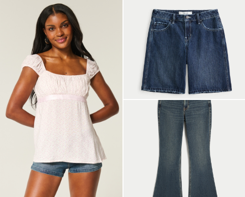 best clothes from hollister! cover photo collage