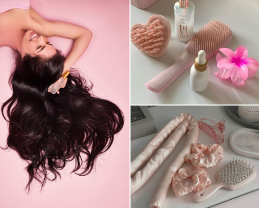 🪷 Hair routine 🪷 cover photo collage