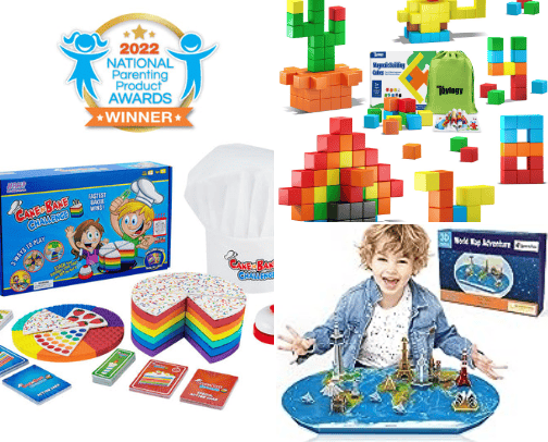 Toys and games cover photo collage