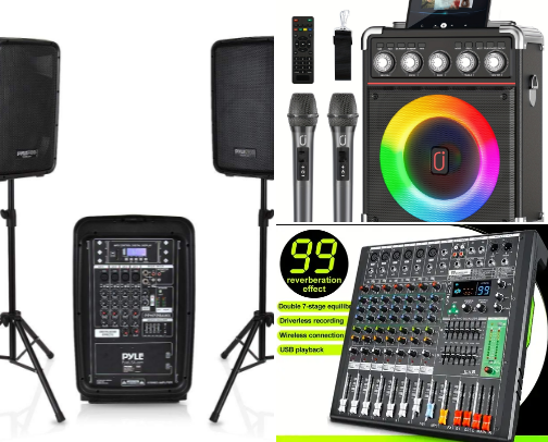 Dj equipment cover photo collage
