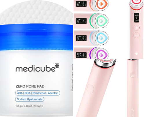 ‘Glass skin’ skincare 🧖‍♀️🫧🤍🛁 cover photo collage