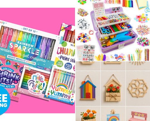 Art Supplies for Kids cover photo collage