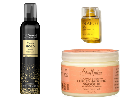 Best hair products!! Especially for curly hair🫶🏼 cover photo collage