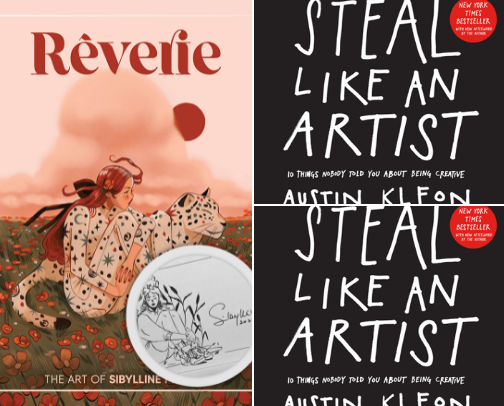 art books cover photo collage