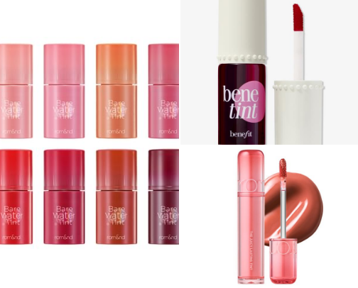 Current favorite lip tints cover photo collage