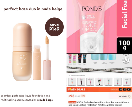 My favorite beauty recs cover photo collage