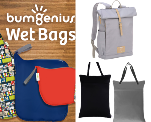 I Finally Found Bags That Keep Her Wet Swimsuit From Soaking Everything cover photo collage