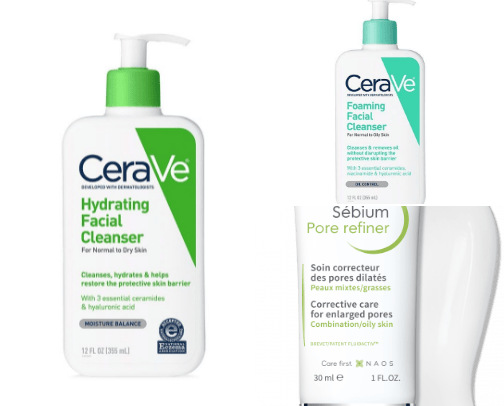 Daily skincare routine cover photo collage