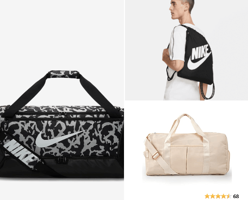 Gym accessories cover photo collage