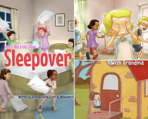 This Is NOT A Kids Book cover photo collage