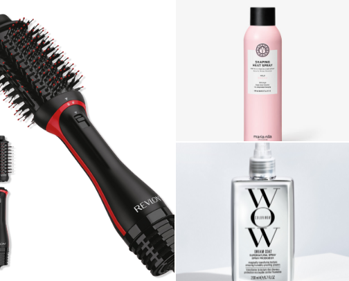 wavy hair routine cover photo collage