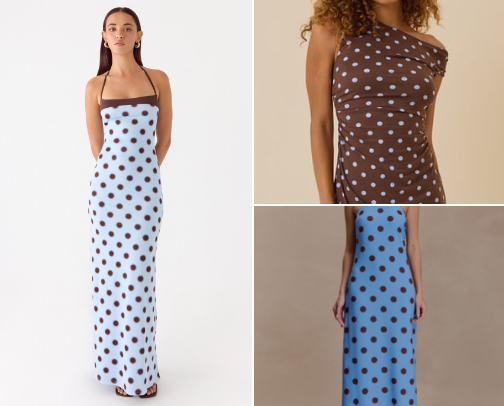 Blue and brown outfit inspo!! cover photo collage