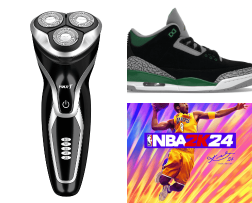 Men Products cover photo collage