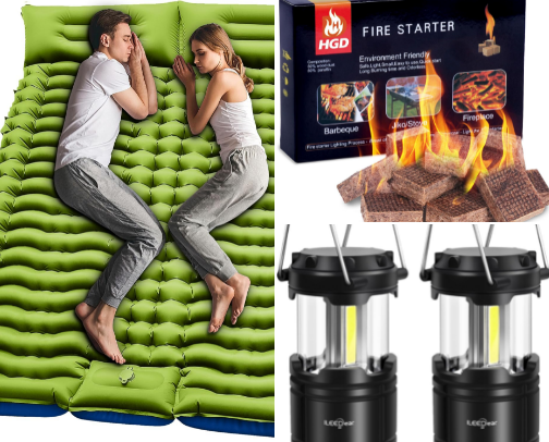Top Rated Camping Accessories cover photo collage