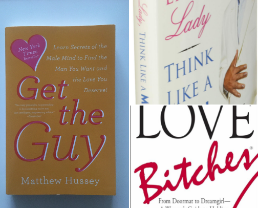 Relationship reads complementing Get the Guy: Learn Secrets of the Male Mind to Find the Man You Want and the Love You Deserve cover photo collage