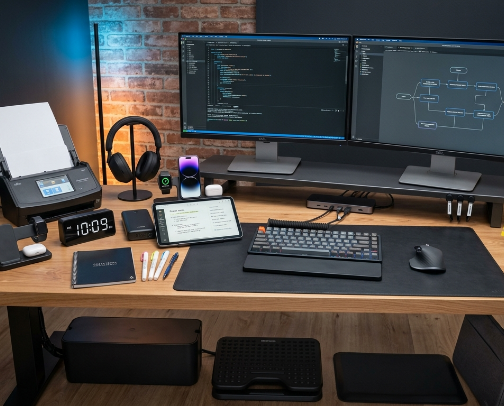 "The Deep Work Setup: 20 Tools to Triple Your Productivity" cover photo collage