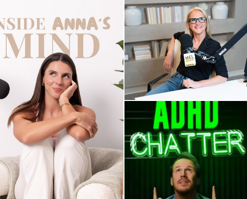 Podcasts that changed my life ❤️‍🩹 cover photo collage