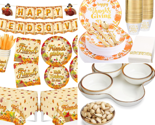 Everything You Need for a Cozy Friendsgiving Feast cover photo collage