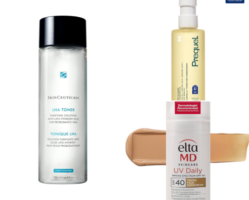 Skincare I Swear By for Acne-Prone Skin cover photo collage