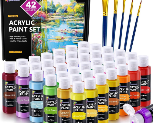 Artist’s Loft Acrylic Paint Set cover photo collage
