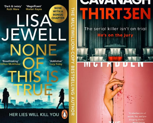 Thriller Book Recommendations cover photo collage