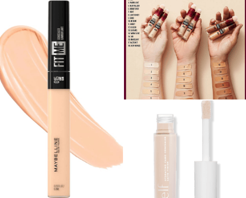 Acne friendly makeup cover photo collage