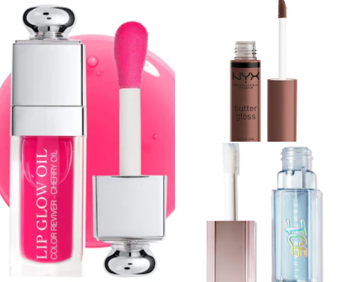 Gloss Up: The Gloss That Loves Your Lips. cover photo collage