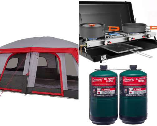 Camping with kid must haves. cover photo collage