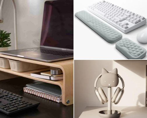The Comfy Desk Setup You Need Right Now cover photo collage
