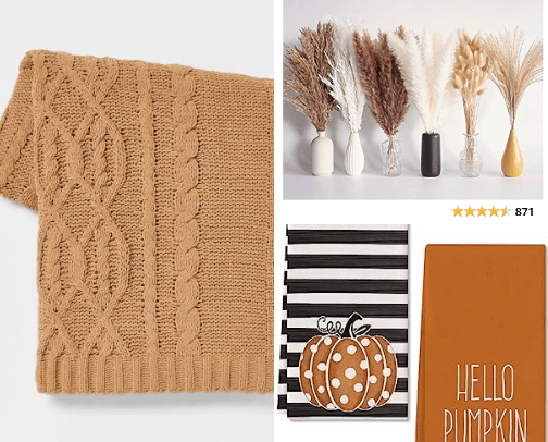 Cute Fall Decor cover photo collage