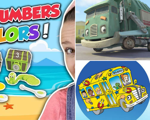 Toddler low stimulation shows & movies cover photo collage