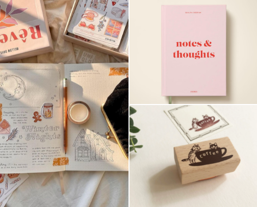 Create an Aesthetically Pleasing Journal with These Essentials! cover photo collage