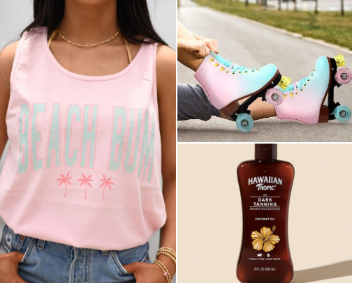 Hot 80s Girl Summer cover photo collage