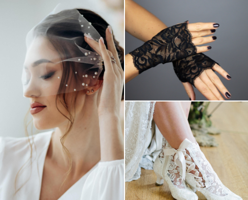 Lace for a feminine feeling cover photo collage