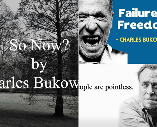 The Genius And Words Of Charles Bukowski cover photo collage