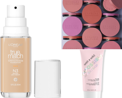 Safe makeup for acne prone skin cover photo collage