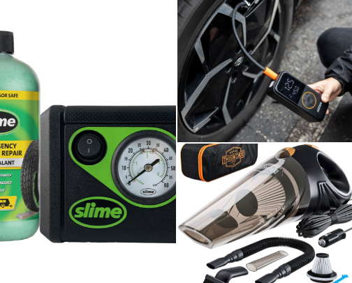 Car essentials cover photo collage