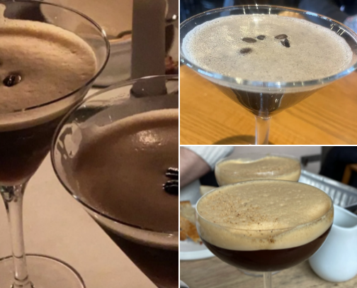 Where to find the best and worst Espresso Martinis! cover photo collage