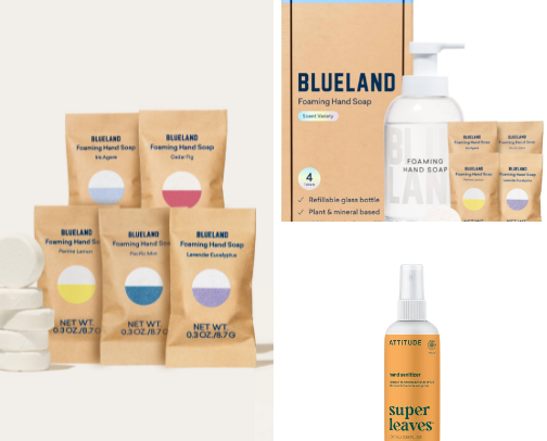 Low Tox Hand Soap/Hand Sanitizer cover photo collage