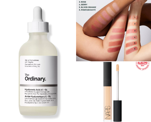 beauty/skincare I swear by cover photo collage