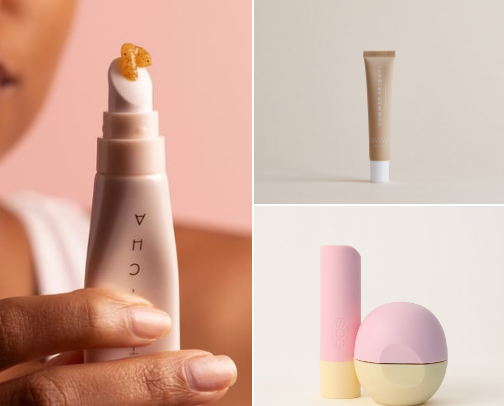 Smooth lips for winter cover photo collage