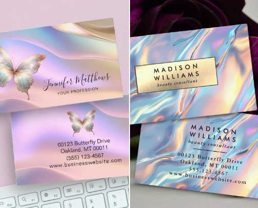 Elegant Business Card Designs for Women Entrepreneurs and Business Owners cover photo collage