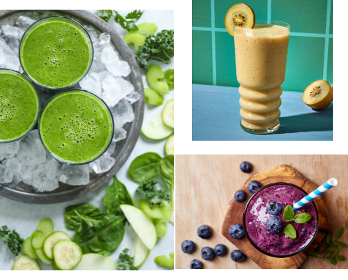 Healthy Smoothie Recipes for Weight Loss 🍓🥬 cover photo collage