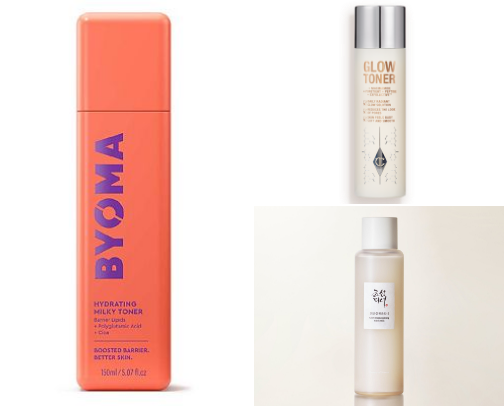 the milky toner recommendation list cover photo collage