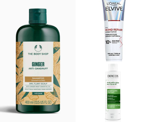 In shower haircare routine cover photo collage