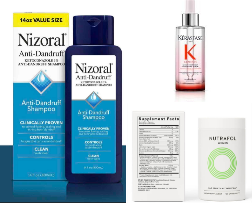 products for hair fall/loss 💆🏻‍♀️ cover photo collage