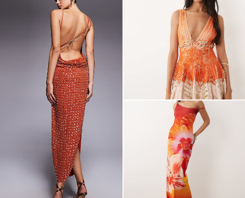 Sunset Orange Outfit Essentials cover photo collage