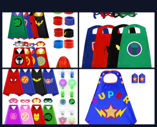 Perfect Costumes for Little Superheroes cover photo collage
