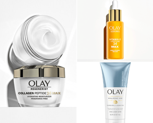 OLAY PRODUCTS cover photo collage